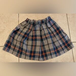 Kids Plaid Skirt